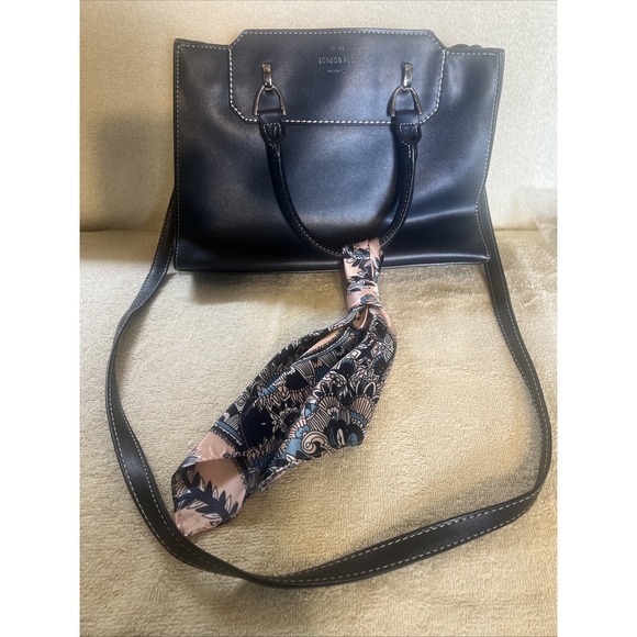 London Fog Handbags - London Fog Corssbody Bag Navy Blue Crossbody Double Handle Office Cocktail party